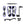 ZHPE0050 HCmotorku Rider Passenger Footboards Shifter Brake Pedal Levers Kit-Blue for Harley Softail FLSTC FLSTF FLSTN ‘86-’17 Touring Street Glide Road Glide ’14-’25