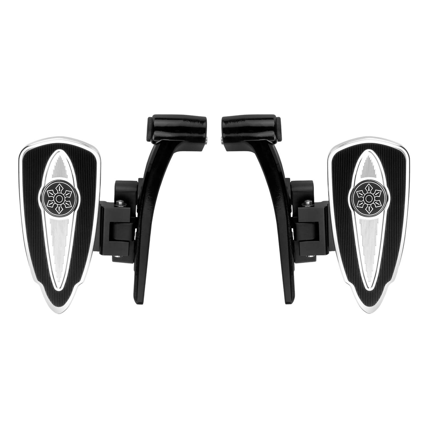 ZHPE0052 HCmotorku CNC Chrome Front Rear Floorboards Footboards Kit for Indian  Specific Pursuit, Challenger, Springfield, Chief, Chieftain, Roadmaster Models