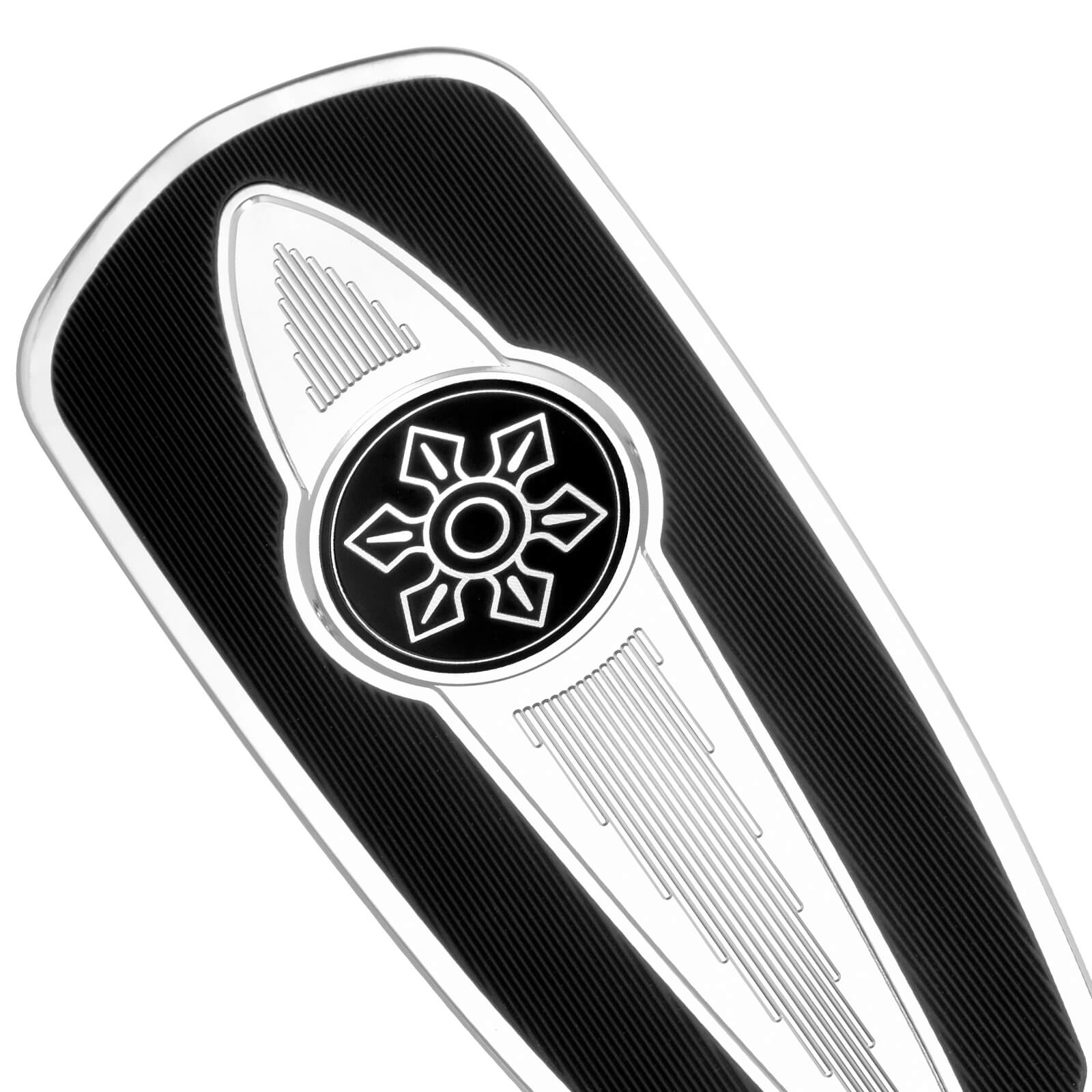 ZHPE0052 HCmotorku CNC Chrome Front Rear Floorboards Footboards Kit for Indian  Specific Pursuit, Challenger, Springfield, Chief, Chieftain, Roadmaster Models Detail