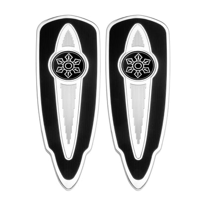 ZHPE0052 HCmotorku CNC Chrome Front Rear Floorboards Footboards Kit for Indian  Specific Pursuit, Challenger, Springfield, Chief, Chieftain, Roadmaster Models