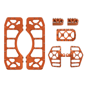 ZHPE0062 HCmotorku Floorboards Shifter Pegs Brake Pedal Kit Orange Fit Harley Touring Softail