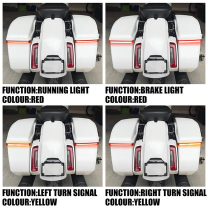 LED Flowing Brake Turn Signal Saddlebag Light For Harley Touring CVO Street Glide Road Glide ST 2023-UP | HCmotorku