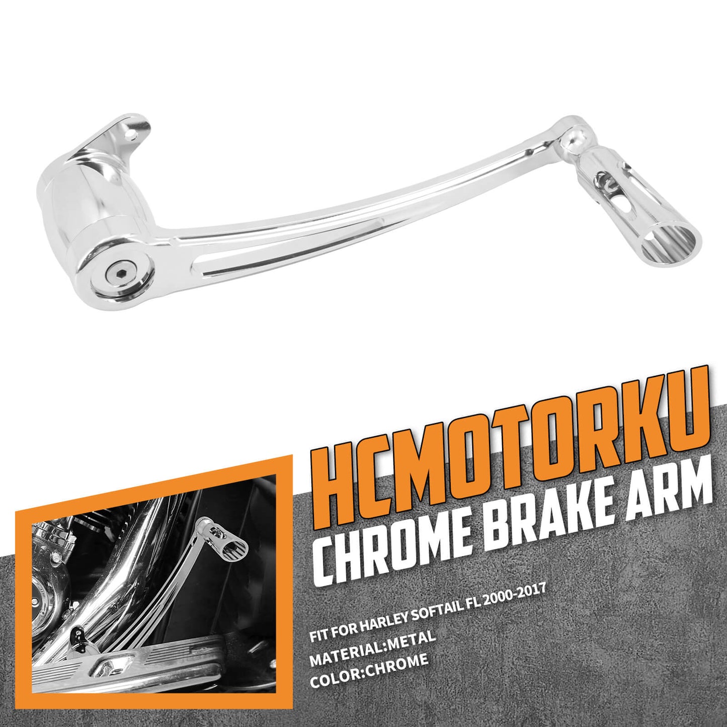 CNC Brake Arm Lever Peg Pedal Fit Harley Softail FL Models 2000-2017 Heritage | HCmotorku