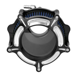 CNC Aluminum Air Cleaner Blue Filter for Harley Touring Softail 2023-2025 | HCmotorku