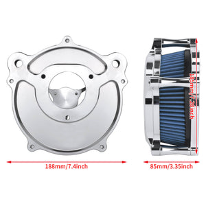 Air Cleaner System Kit for Harley Touring 2008-2016 Dyna 2016-2017 | HCmotorku