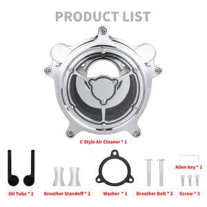Air Cleaner System Kit for Harley Touring 2008-2016 Dyna 2016-2017 | HCmotorku