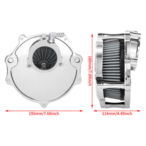 Chrome High Flow Air Cleaner for 2023-2025 Harley Touring CVO & Softail | HCmotorku