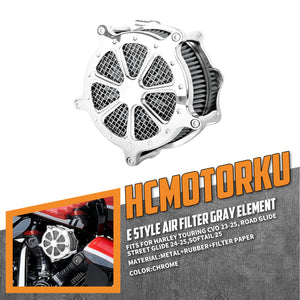 Chrome High Flow Air Cleaner for 2023-2025 Harley Touring CVO & Softail | HCmotorku