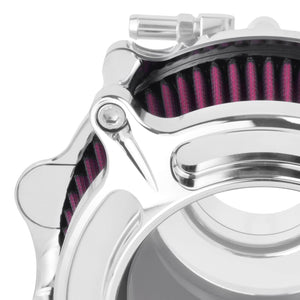 Billet Aluminum Air Cleaner w/Red Filter for Harley Touring '23-'26 | HCmotorku