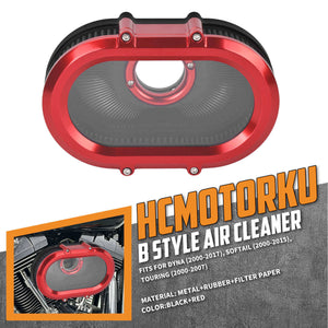 Oval-Profile Air Cleaner Kit for Harley Touring 2000-2007 | HCmotorku