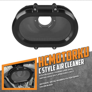 Clear Harley Oval Air Cleaner Kit for Softail 2016-2017 Touring 2008-2016 | HCmotorku