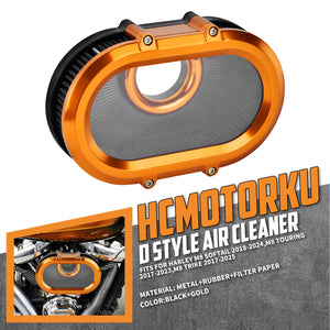 See-through Air Cleaner Filter for Harley M8 Touring 2017-2023 Softail 2018-2024 | HCmotorku