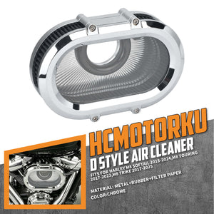 See-through Air Cleaner Filter for Harley M8 Touring 2017-2023 Softail 2018-2024 | HCmotorku