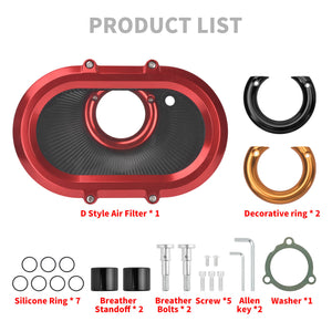 See-through Air Cleaner Filter for Harley M8 Touring 2017-2023 Softail 2018-2024 | HCmotorku
