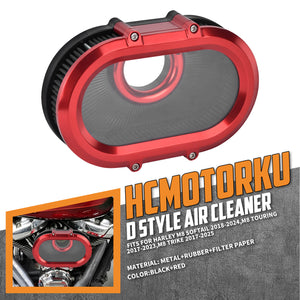 See-through Air Cleaner Filter for Harley M8 Touring 2017-2023 Softail 2018-2024 | HCmotorku