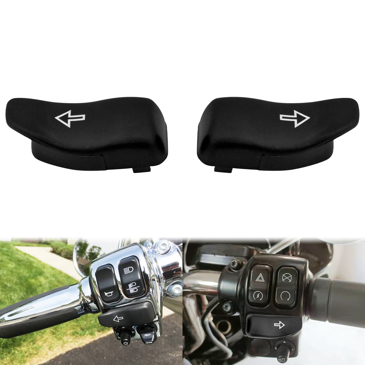 Turn Signal Extension Caps Switch Button Fit For Harley Touring Road King 2014-2021 | HCmotorku