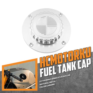 Fuel Tank Gas Cap CNC Filler Cover Chrome For BMW K1 K75 K100 K1100 1988-2006 | HCmotorku