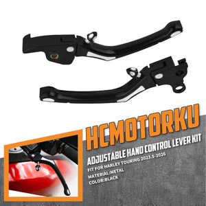 CNC Aluminum Hand Brake Clutch Levers for Harley Touring '23-'26 FLHX FLTRX | HCmotorku
