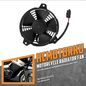 co001301 hcmotorku motorcycle radiator fan aprilia caponord etv1000 2001 black feature
