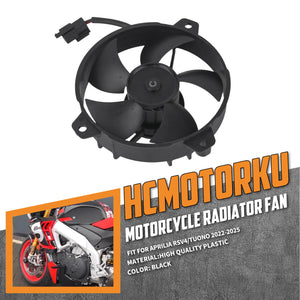 High-Airflow Motorcycle Radiator Cooling Fan for Aprilia 2022-2025 | HCmotorku