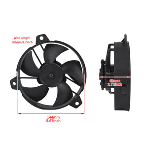 High-Airflow Motorcycle Radiator Cooling Fan for Aprilia 2022-2025 | HCmotorku