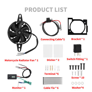 Digital Radiator Cooling Fan for Honda CRF250RX '18-'21 CRF250RX '19-'21 | HCmotorku