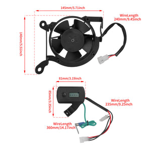 Motorcycle Radiator Cooling Fan Kit for Yamaha WR450F '12-'15 | HCmotorku