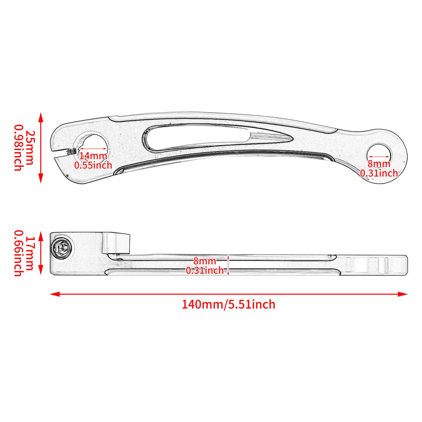 CNC Inner Shift Shifter Arm Rod Lever Fit Harley Softail Touring 1988-2021 | HCmotorku