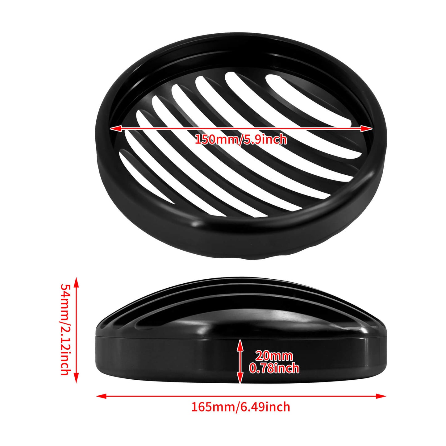 5.75" Aluminum Headlight Grill Cover For Harley Sportster 883 1200 2004-2022 | HCmotorku