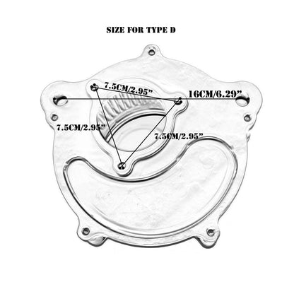 Air Cleaner Intake Filter Grey Fit For Harley Touring Electra Street Glide 2017-2023 | HCmotorku