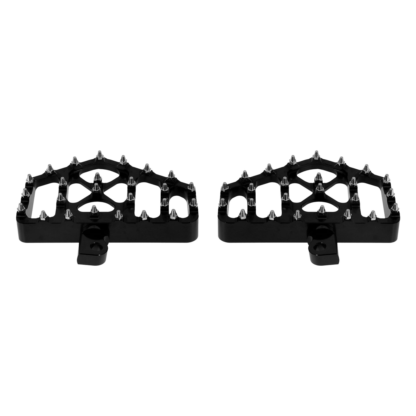 Wide Fat Rear Pedals Foot Pegs MX Style Floorboards Black Fit For Harley Touring | HCmotorku