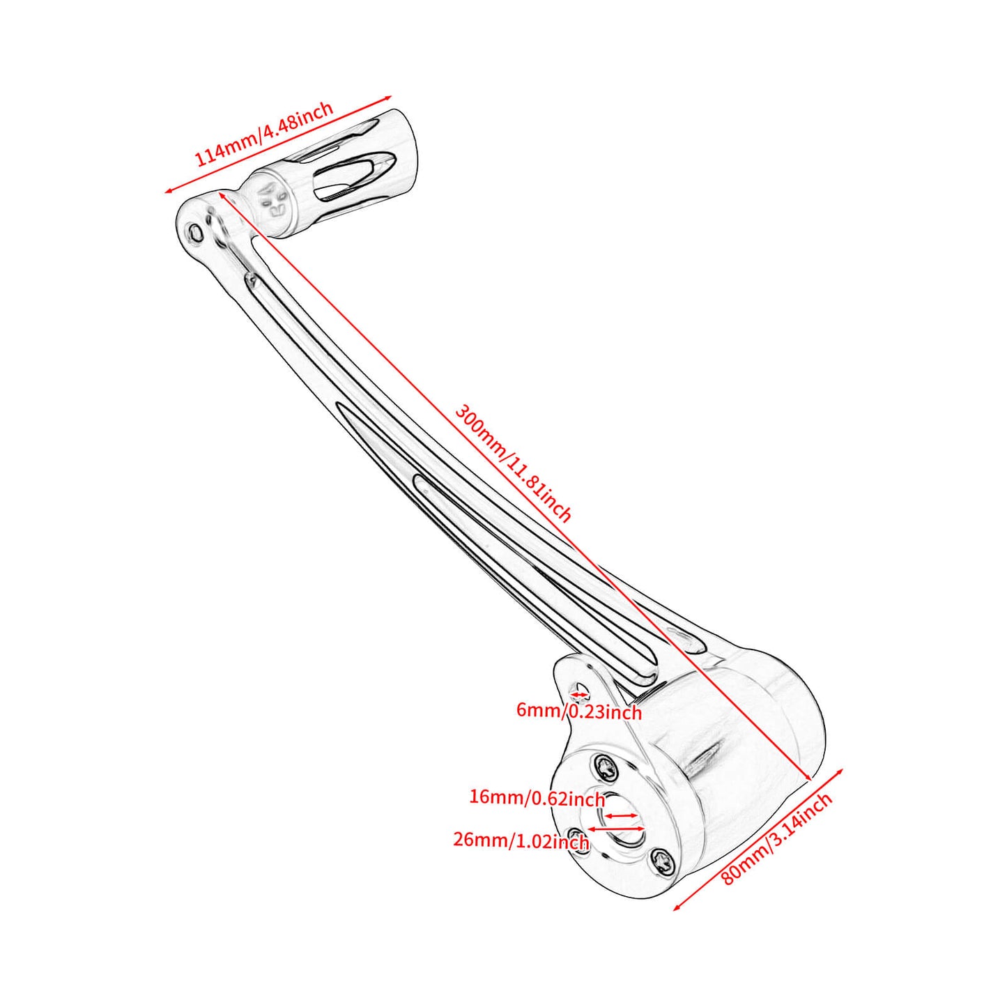 CNC Brake Arm Lever Peg Pedal Fit Harley Softail FL Models 2000-2017 Heritage | HCmotorku