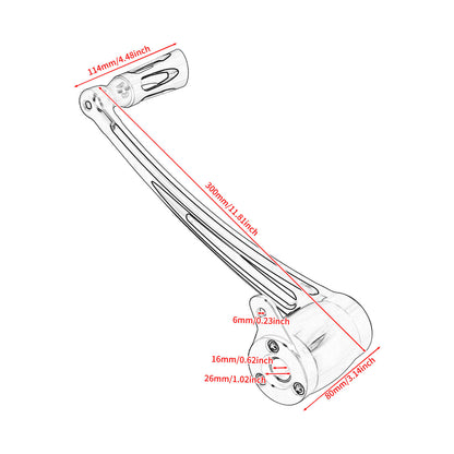 CNC Brake Arm Lever Peg Pedal Fit Harley Softail FL Models 2000-2017 Heritage | HCmotorku