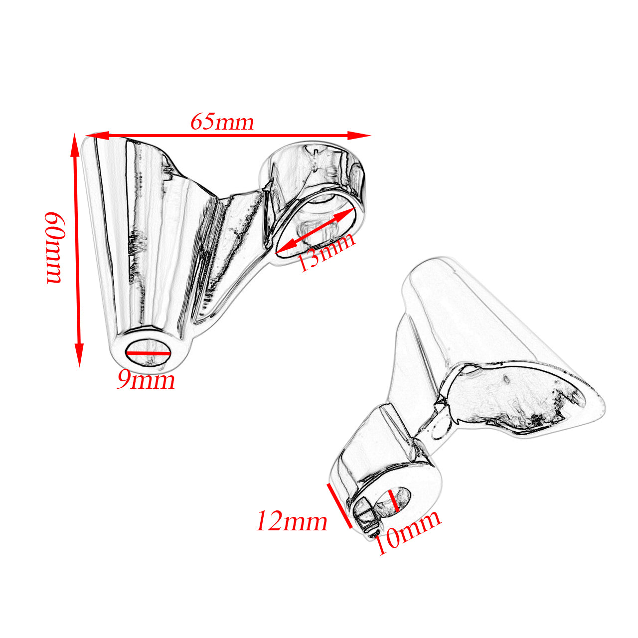 Front Turn Signal Black Mounts Relocation For Harley Sportster XL 48 1200X 2010-2015 | HCmotorku