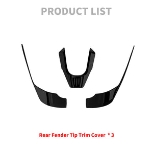 3-Piece Rear Fender Tip Trim Cover for Indian Scout 15-23 | HCmotorku