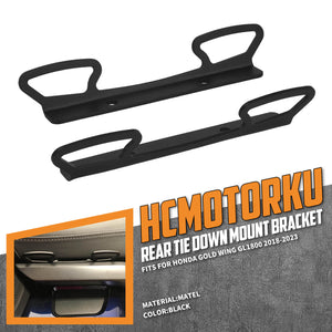 fr002501 hcmotorku passenger luggage tie down bracket honda gold wing gl1800 2018 black feature