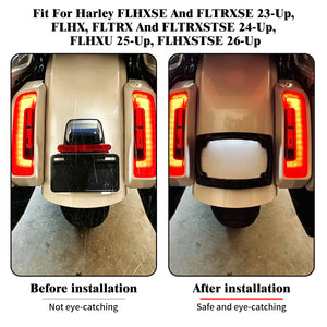 fr006301 hcmotorku custom license plate frame street glide ultra 2025 black effect