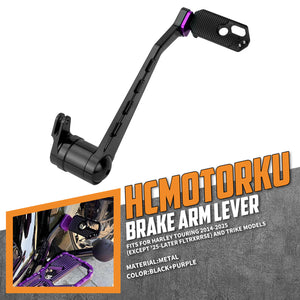 ge001109 hcmotorku heavy duty brake arm lever touring 2008 black purple feature