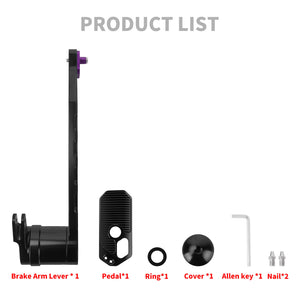 ge001109 hcmotorku heavy duty brake arm lever touring 2011 black purple product list