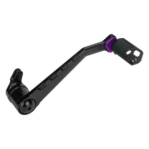 ge001109 hcmotorku heavy duty brake arm lever touring 2013 black purple angle