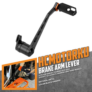 ge001111 hcmotorku heavy duty brake arm lever touring 2008 black orange feature