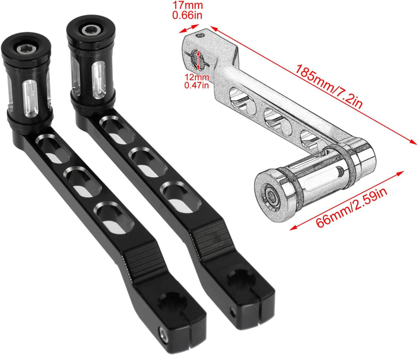 hcmotorku-cnc-shift-lever-pegs-set-for-halrey-touring-size