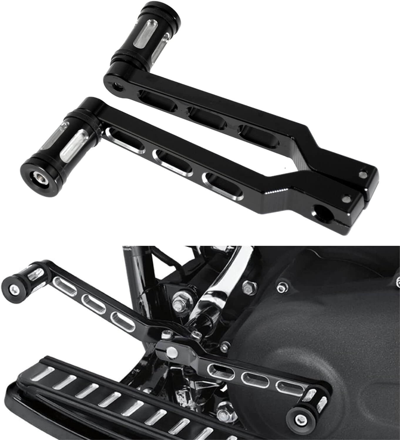 hcmotorku-cnc-shift-lever-pegs-set-for-halrey-touring