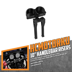 in000301 hcmotorku cnc handlebar riser speedometer road glide 2015 black feature
