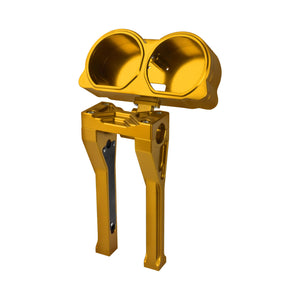 in000303 hcmotorku cnc handlebar riser speedometer road glide 2015 gold angle