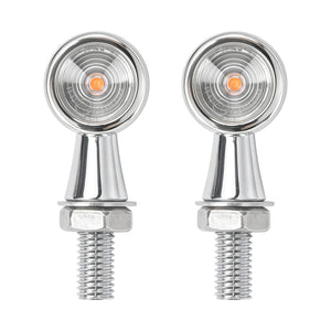 Bullet Mini Lights with Amber LED and 8mm Thread For Harley Yamaha | HCmotorku
