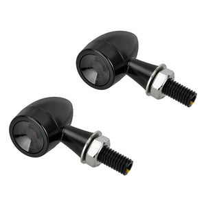 Bullet Mini Lights with Amber LED and 8mm Thread For Harley Yamaha | HCmotorku