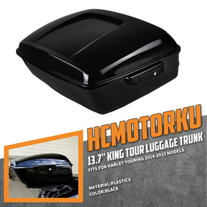 lu000105 hcmotorku king tour pack luggage trunk harley touring 2015 black feature