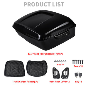 lu000105 hcmotorku king tour pack luggage trunk harley touring 2018 black product list