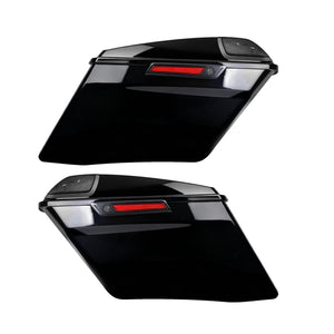 lu000703 hcmotorku stretched hard saddlebags speaker cover touring 2017 black multi angle